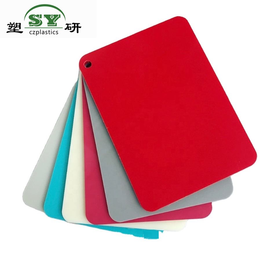 Smooth abs double colored plastic sheet