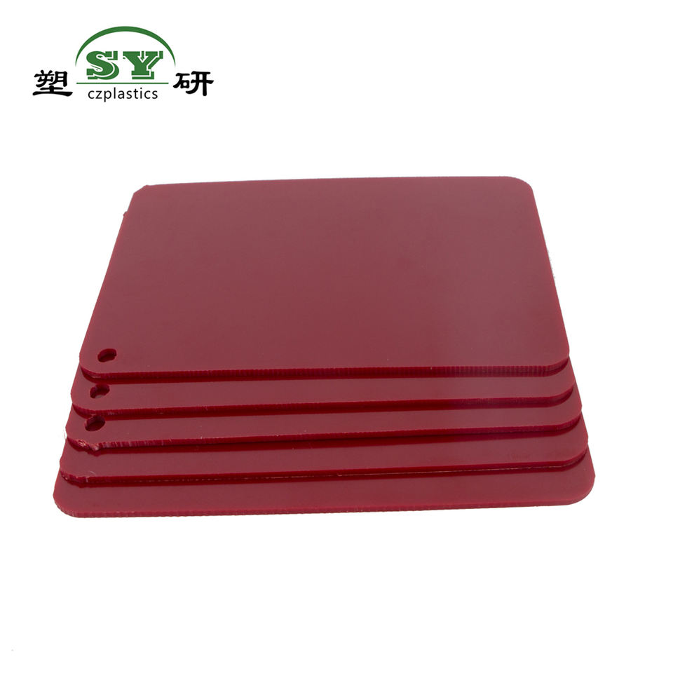Fire- Retardant Red color ABS plastic sheet 48 x 96