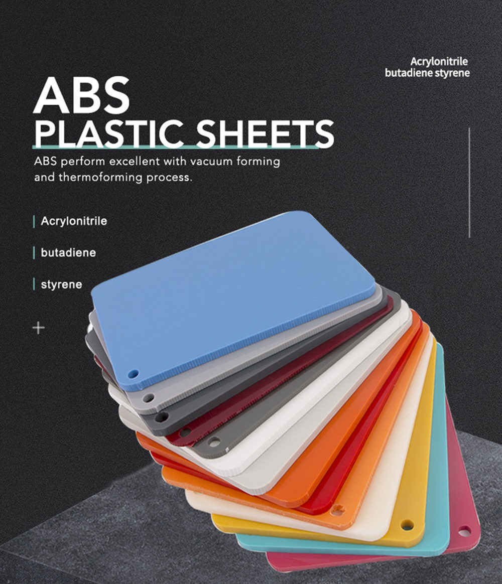 Black smooth ABS Car Interior Trim Sheet Applications