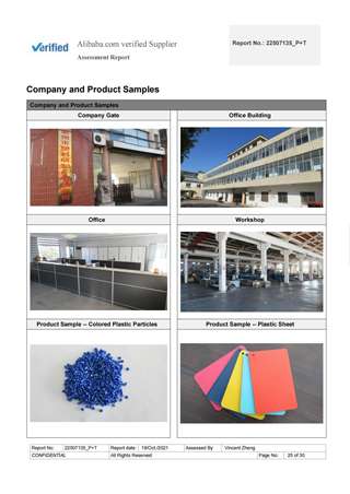 BV Factory Report about Plastic (PE, ABS, PP,HIPS, HDPE) Sheet / Board / Panel (4)